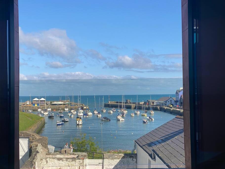 Aberaeron Island House - Panoramic Harbour Views Villa Exteriör bild